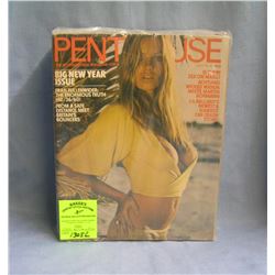 Group of vintage Penthouse magazines