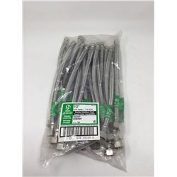 Case lot of Stainless Steel Braided Faucet Hoses (25 x 12inch)