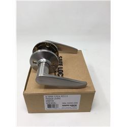 Safe Lock Passage Levers- Winston, Satin Nickel