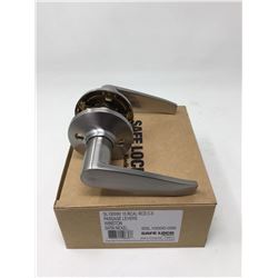 Safe Lock Passage Levers- Winston, Satin Nickel