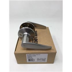 Safe Lock Passage Levers- Winston, Satin Nickel