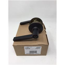 Safe Lock Passage Latch Door Lever- Black Finish