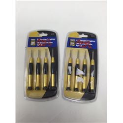 Lot of 2-4 Piece Precision Screwdrivers