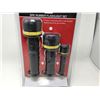 Image 1 : 3 Pack Rubber Flashlight Set