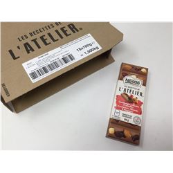 Case of Nestle L'atelierCranberries, Almonds & Hazelnut Bars (15 x 100g)