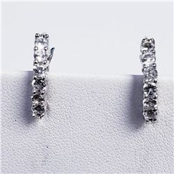Silver White Topaz Earrings, Suggested Retail Value $100