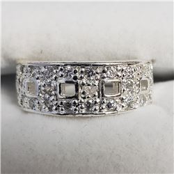 Silver Cubic Zirconia Ring, Suggested Retail Value $160