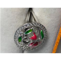 Silver Cubic Zirconia Ring, Suggested Retail Value $160