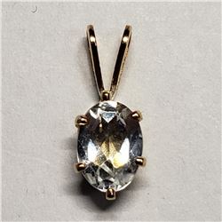 14K Gold Filled Cubic Zirconia Pendant, Suggested Retail Value $50