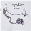 Image 1 : Silver Amethyst Pendant, Suggested Retail Value $100