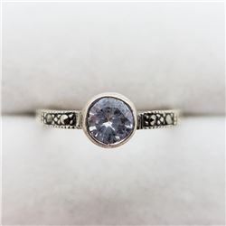Cubic Zirconia Marcasite Ring, Suggested Retail Value $100
