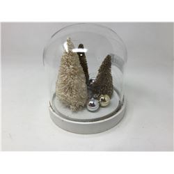 Glass Dome Christmas Tree Ornament