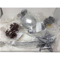 Bundle of Decorative Spray-Silver