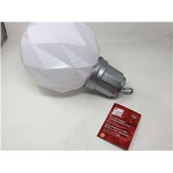 13 inch LED Jumbo Ornament with Timer-white