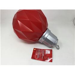 13 inch LED Jumbo Ornament with Timer-Red