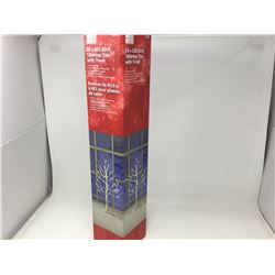 24 inch LED Birch Tabletop Tree with Timer