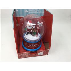 Rudolph the Red Nosed Reindeer Singing Snow Globe