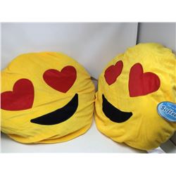 Set of Plush Emoji Pillows