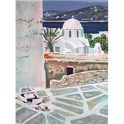 GEORGES BLOUIN Color Lithograph French