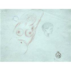 DALI Drawing Spanish Surrealism 1962 