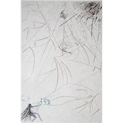 DALI Etching Spanish Surrealism 1969