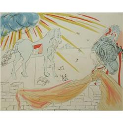 DALI Hand Colored Etching Surrealism