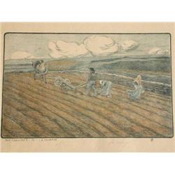 L.B. DELFOSSE Litho French 1863-1925