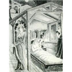 PAUL DELVAUX Litho Belgian Surrealism