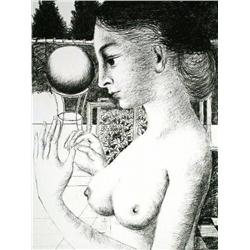 PAUL DELVAUX Litho Belgian Surrealism