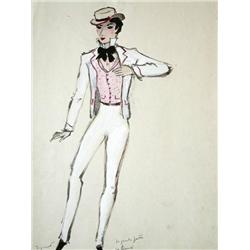 ANDRE DIGNIMONT Gouache Painting French  