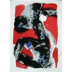 JUN DOBASHI Gouaches & Litho Japanese