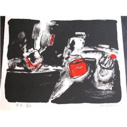 JUN DOBASHI Litho Japanese Abstract Art