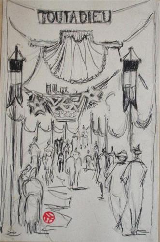 Suzanne Tourte Drawing French Art Festival