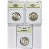 Image 1 : (3) 1943 WALKING LIBERTY HALF DOLLARS