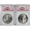 Image 1 : 1986 & 1987 AMERICAN SILVER EAGLES