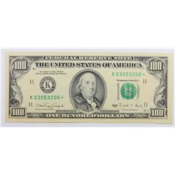 1990 $100.00 FEDERAL RESERVE NOTE