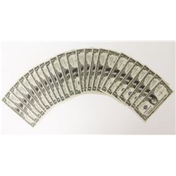 25 PIECES 1935-A $1.00 SILVER CERTIFICATES