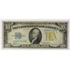 Image 1 : 1934-A $10.00 SILVER CERTIFICATE NORTH AFRICA