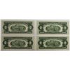 Image 2 : 4 PCS. 1953 $2.00 NOTES