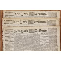 THREE DIFFERENT CIVIL WAR NEWSPAPERS