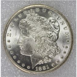 1881-CC  MORGAN SILVER DOLLAR