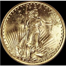 1907 $20.00 ST. GAUDENS GOLD