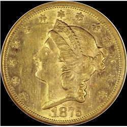 1875-CC $20.00 GOLD LIBERTY