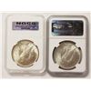 Image 2 : TWO 1922 PEACE DOLLARS