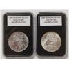 Image 1 : 1891 AND 1896 MORGAN SILVER DOLLARS