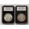 Image 1 : 1878-S AND 1884 MORGAN SILVER DOLLARS