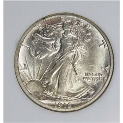 1916-S WALKING LIBERTY HALF DOLLAR