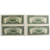 Image 2 : 4 PCS. 1953 $5.00 UNITED STATES NOTES