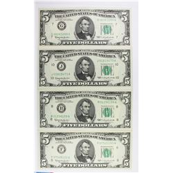 1963 $5.00 FEDERAL RESERVE GEM UNC