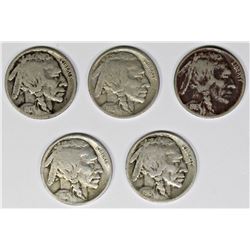 BUFFALO NICKEL LOT: